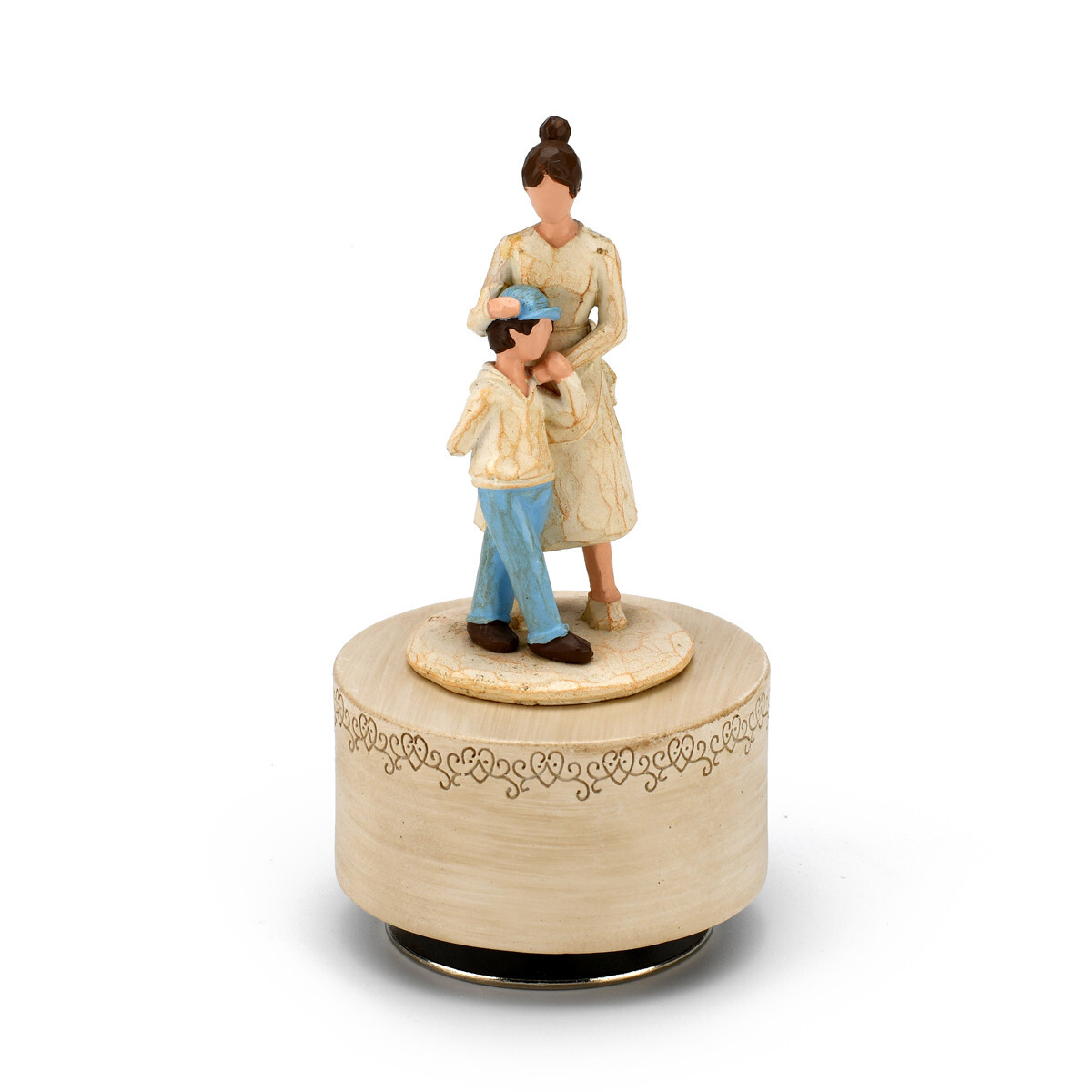 mother and son figurine